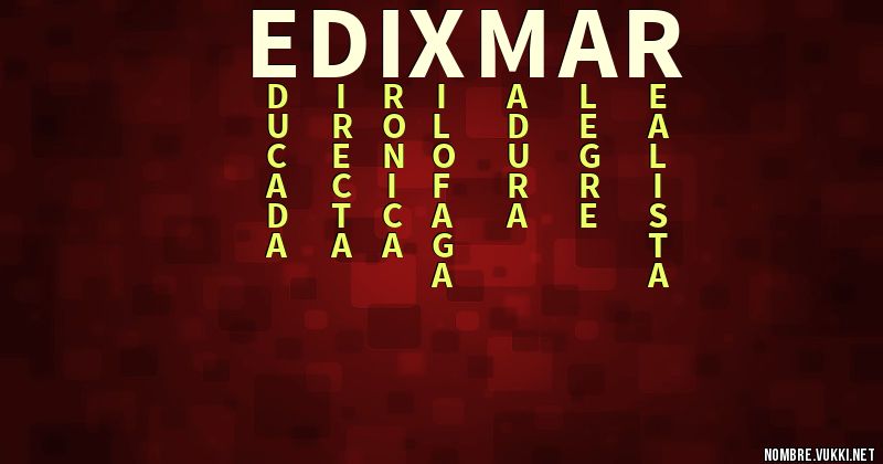 Acróstico edixmar