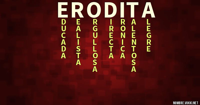 Acróstico erodita