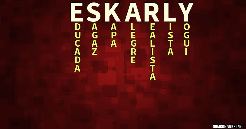 Acróstico eskarly