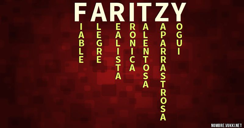 Acróstico faritzy