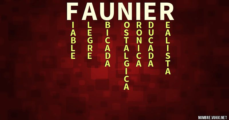 Acróstico faunier