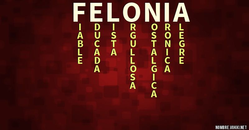 Acróstico felonia