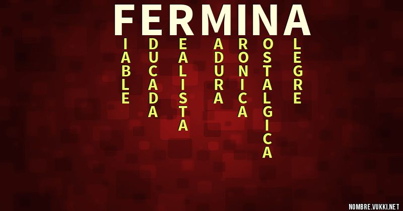 Acróstico fermina