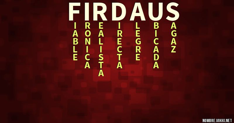 Acróstico firdaus