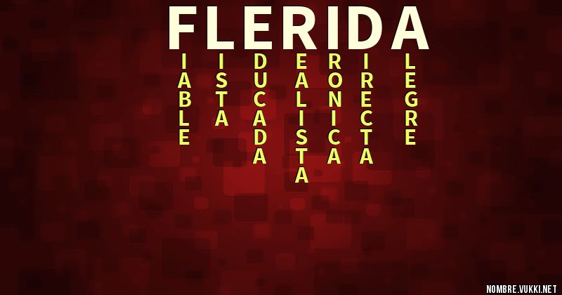 Acróstico flérida