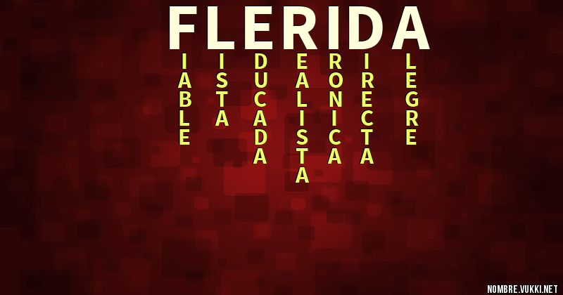 Acróstico flerida