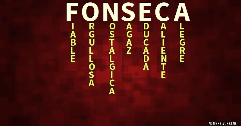 Acróstico fonseca