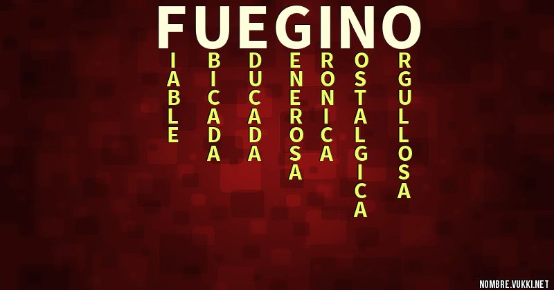 Acróstico fuegiÑo