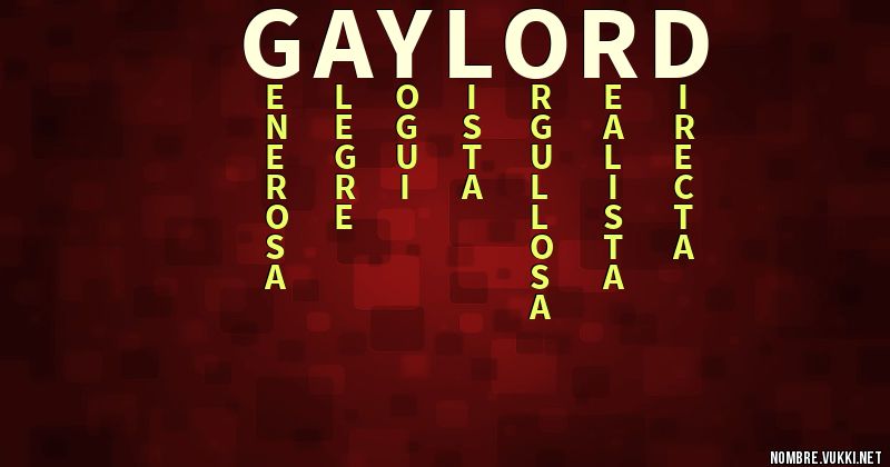 Acróstico gaylord