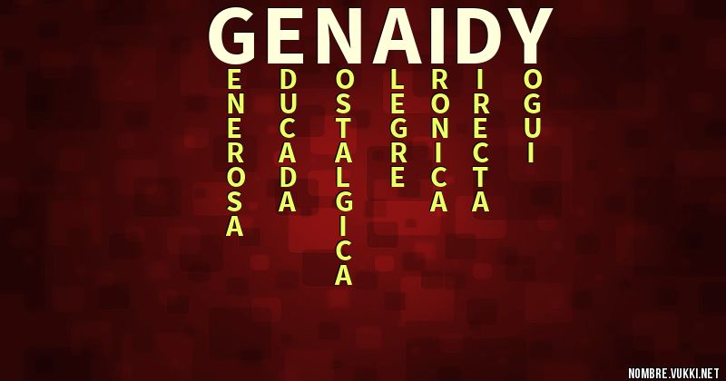 Acróstico genaidy