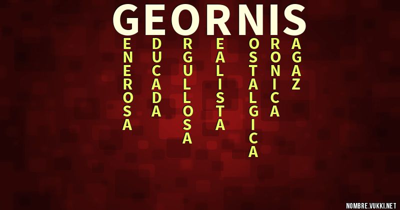 Acróstico geornis