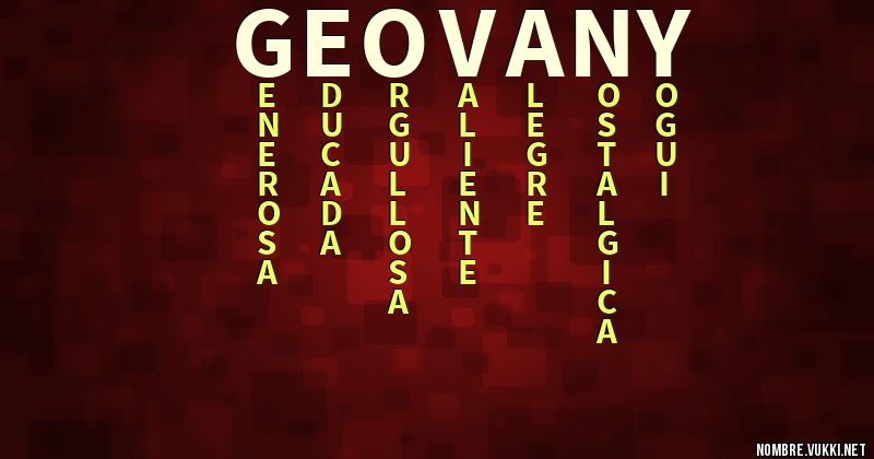 Acróstico geovany