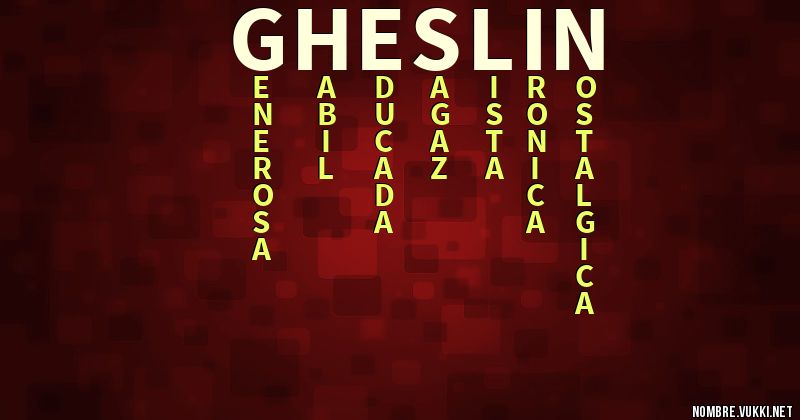 Acróstico gheslin