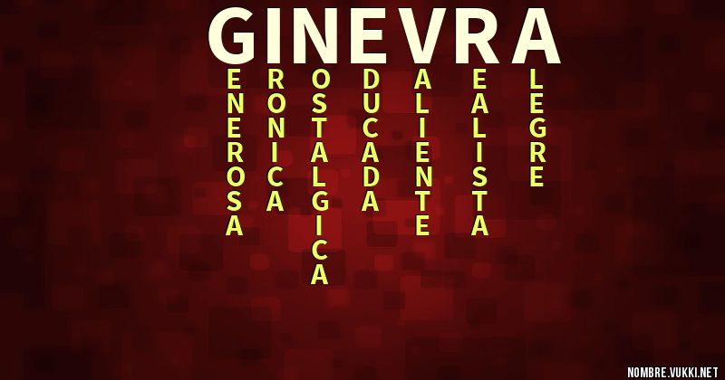 Acróstico ginevra