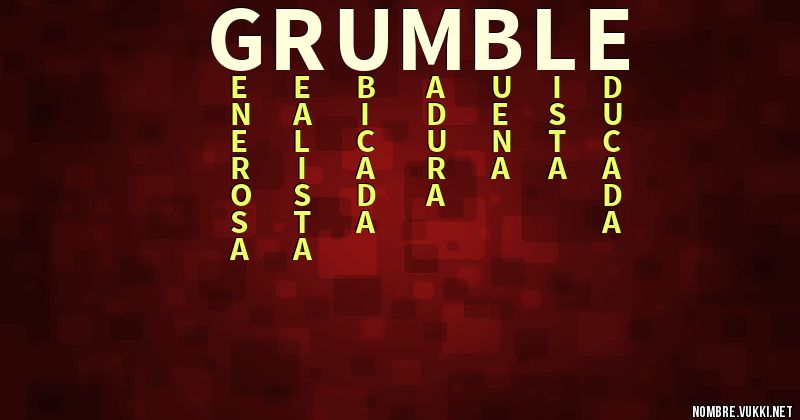 Acróstico grumble