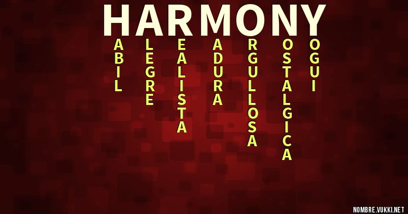 Acróstico harmony