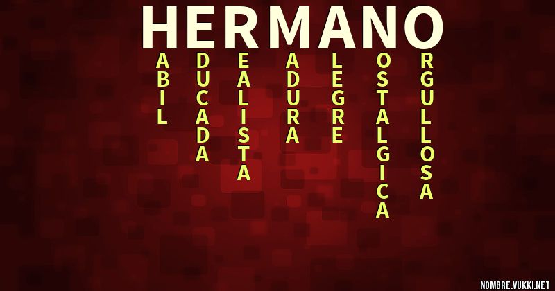 Acróstico hermano