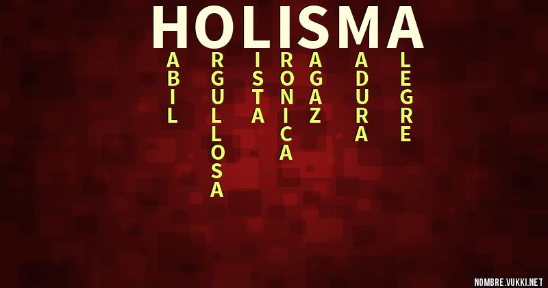 Acróstico holis,ma