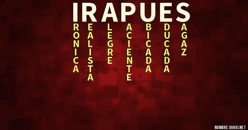 Acróstico ira pues