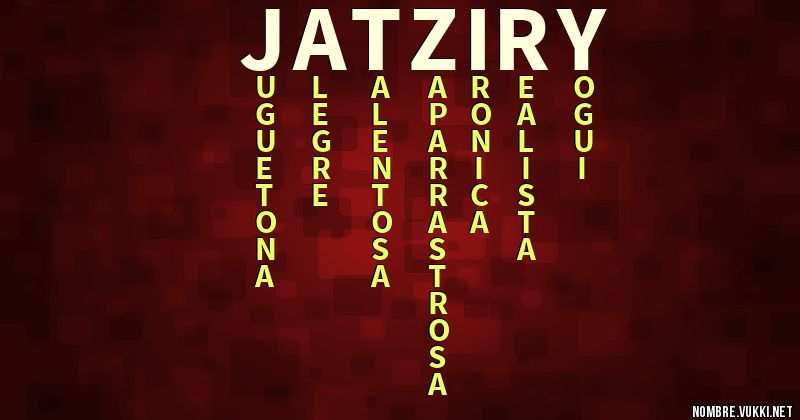 Acróstico jatziry