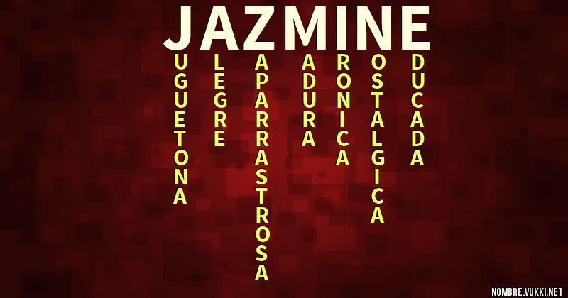 Acróstico jazmine