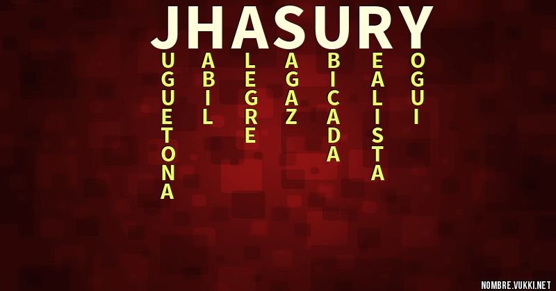 Acróstico jhasury