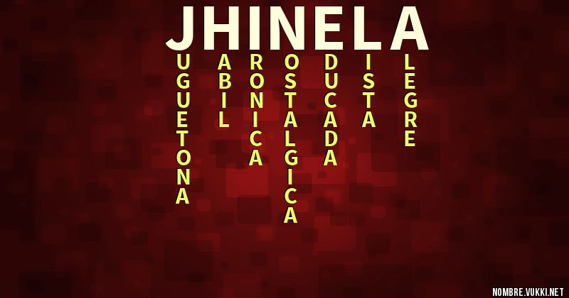 Acróstico jhinela