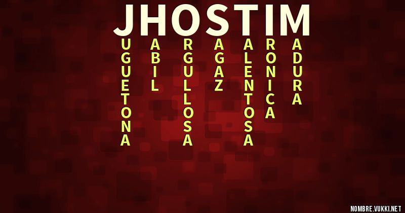 Acróstico jhostim