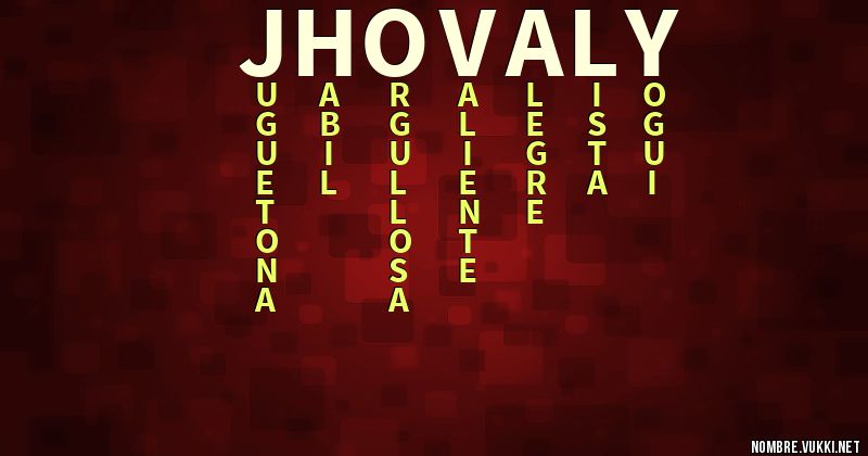 Acróstico jhovaly