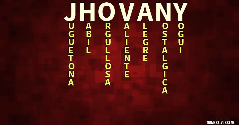 Acróstico jhovany