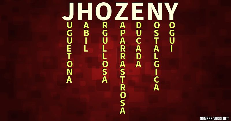 Acróstico jhozeny