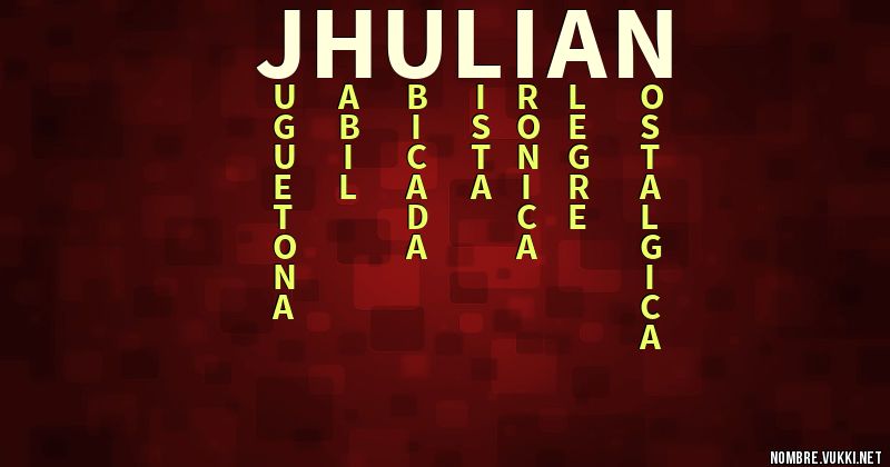 Acróstico jhulian