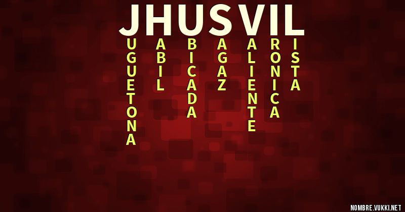 Acróstico jhusvil