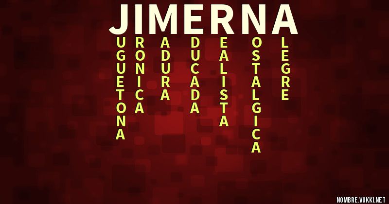 Acróstico jimerna