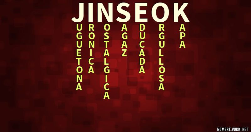 Acróstico jin seok