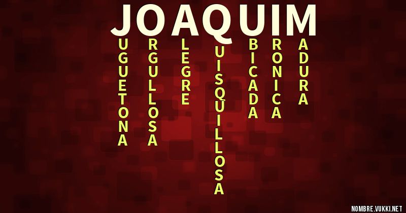 Acróstico joaquim