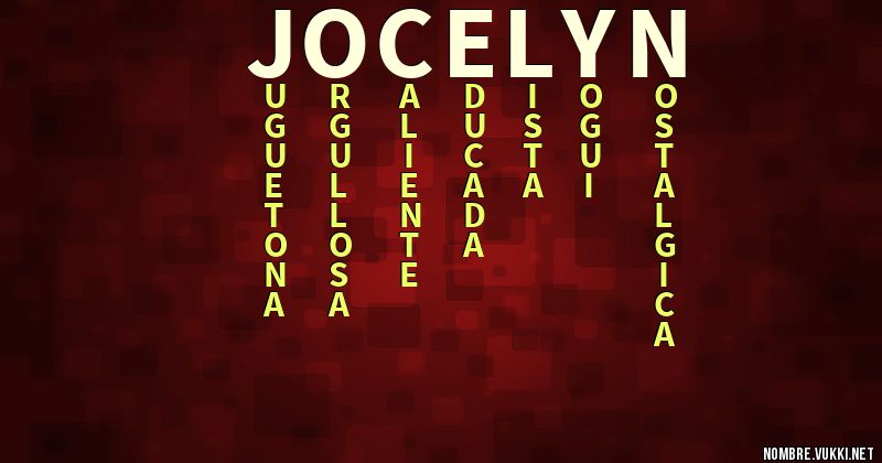 Acróstico jocelyn