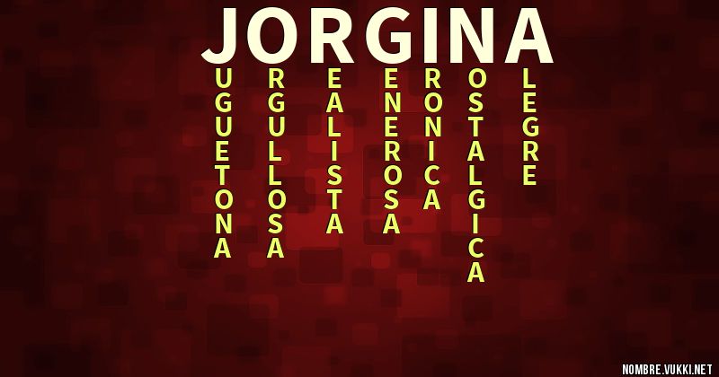 Acróstico jorgina