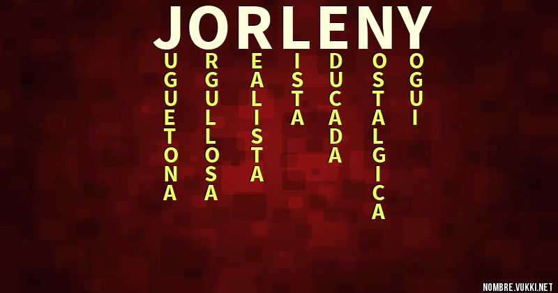 Acróstico jorleny