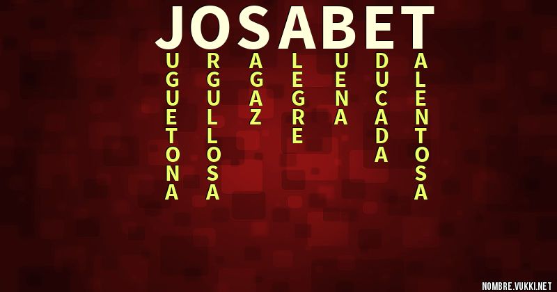 Acróstico josabet