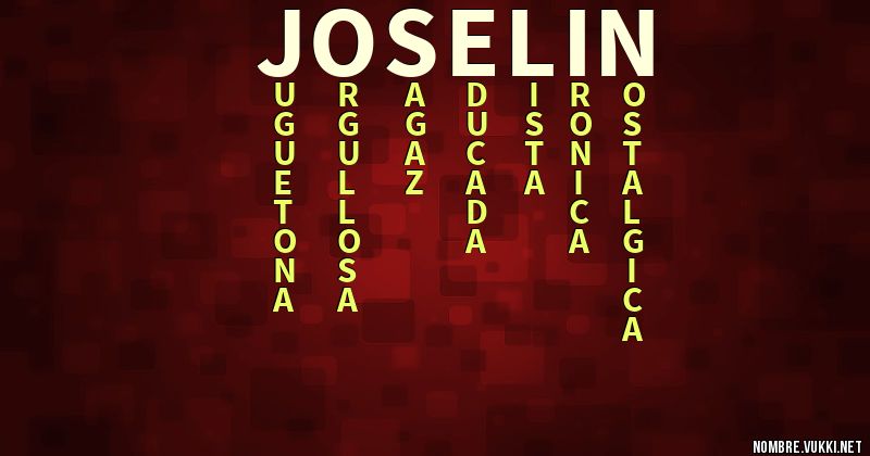 Acróstico joselin