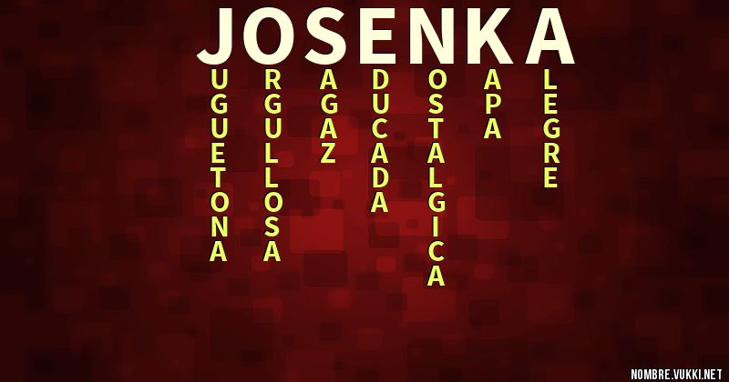 Acróstico josenka