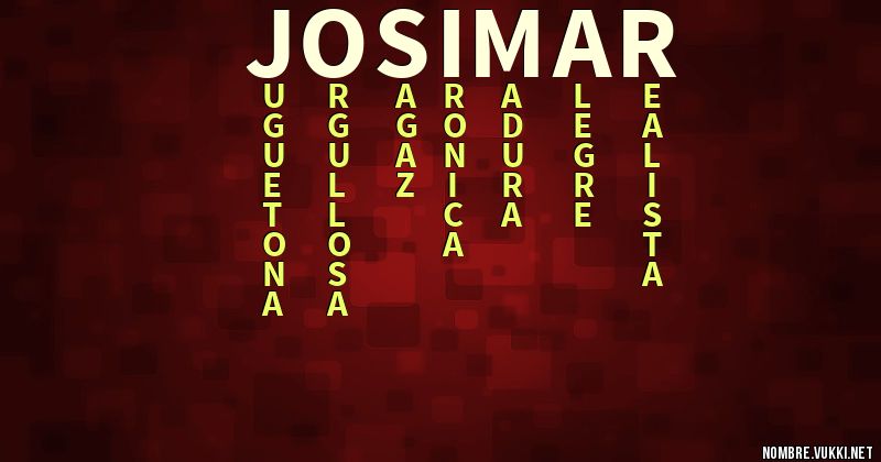 Acróstico josimar