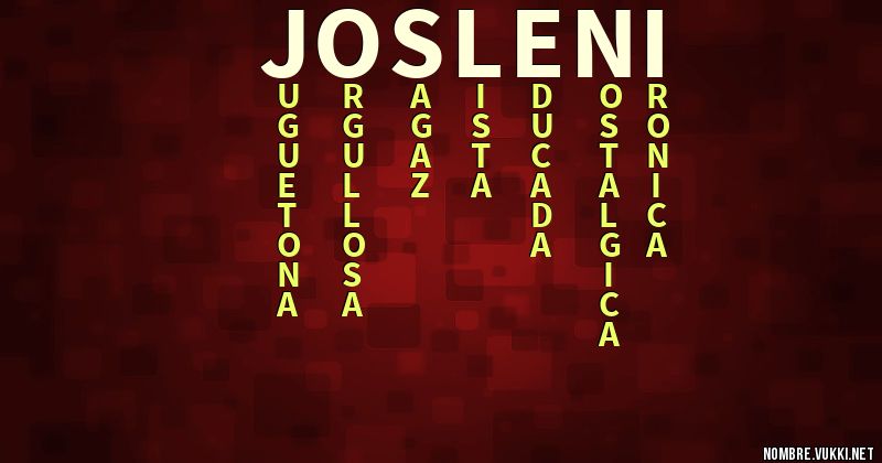 Acróstico josleni