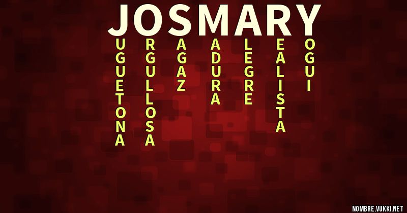 Acróstico josmary