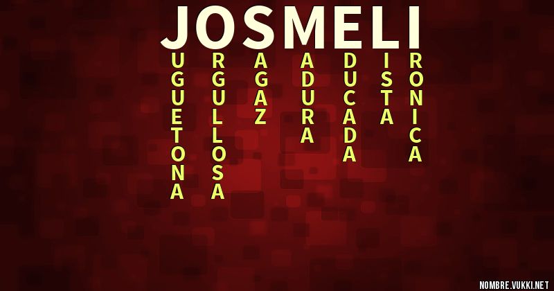 Acróstico josmeli