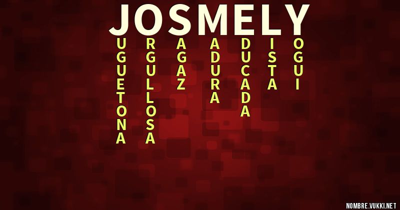 Acróstico josmely