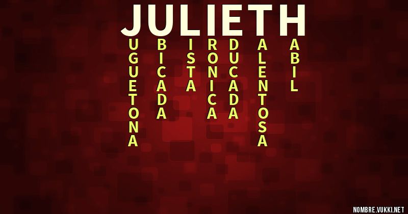 Acróstico julieth