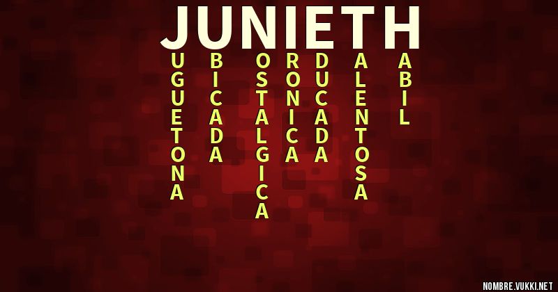 Acróstico junieth