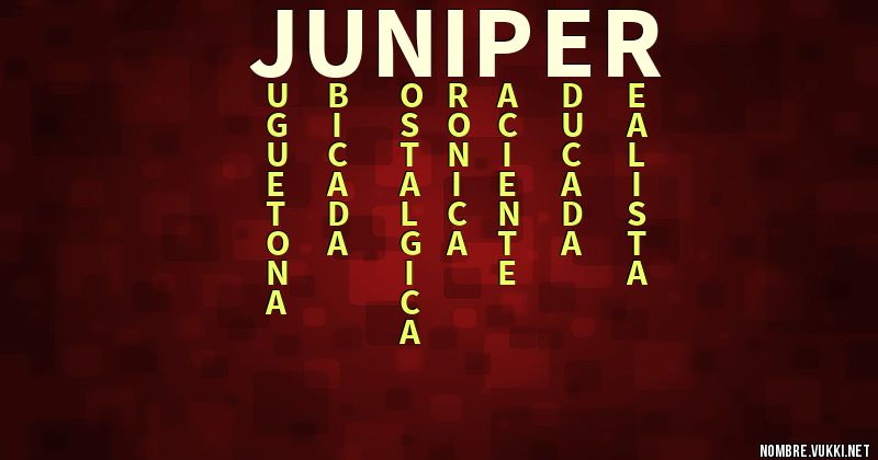 Acróstico juniper